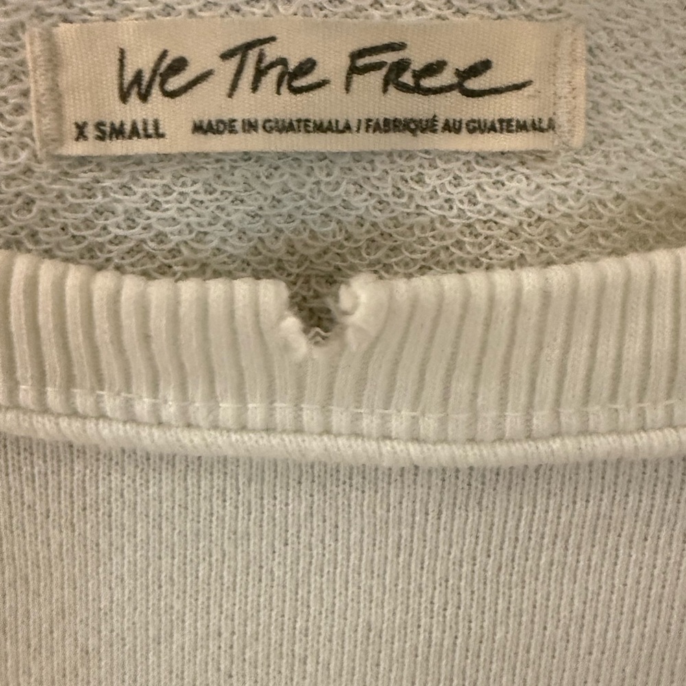 Free People Camden 18 Graphic Pullover Oversized Size XS - Picture 4 of 6
